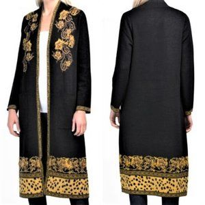 MAXSPORT Floral/Leopard Print Duster